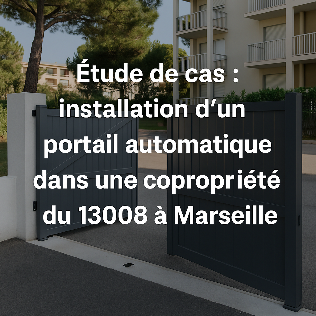 Portail électrique de copropriété à Marseille