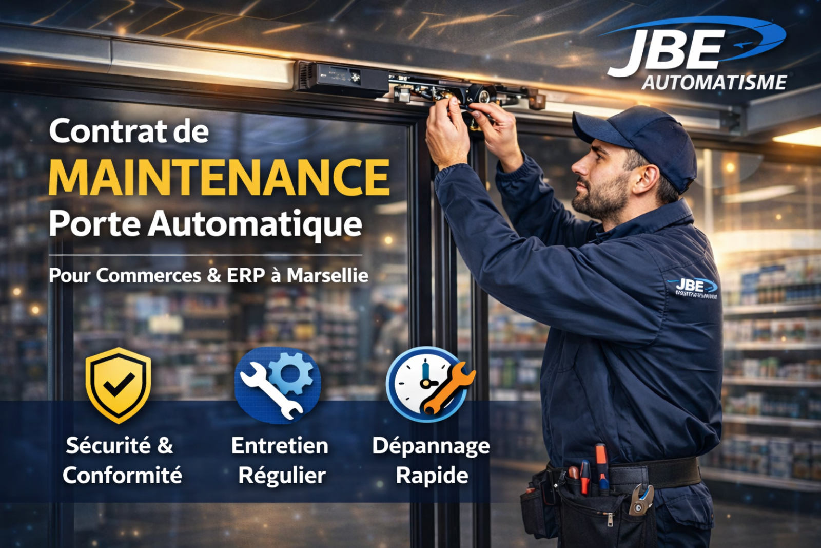 contrat de maintenance pour portes automatiques 