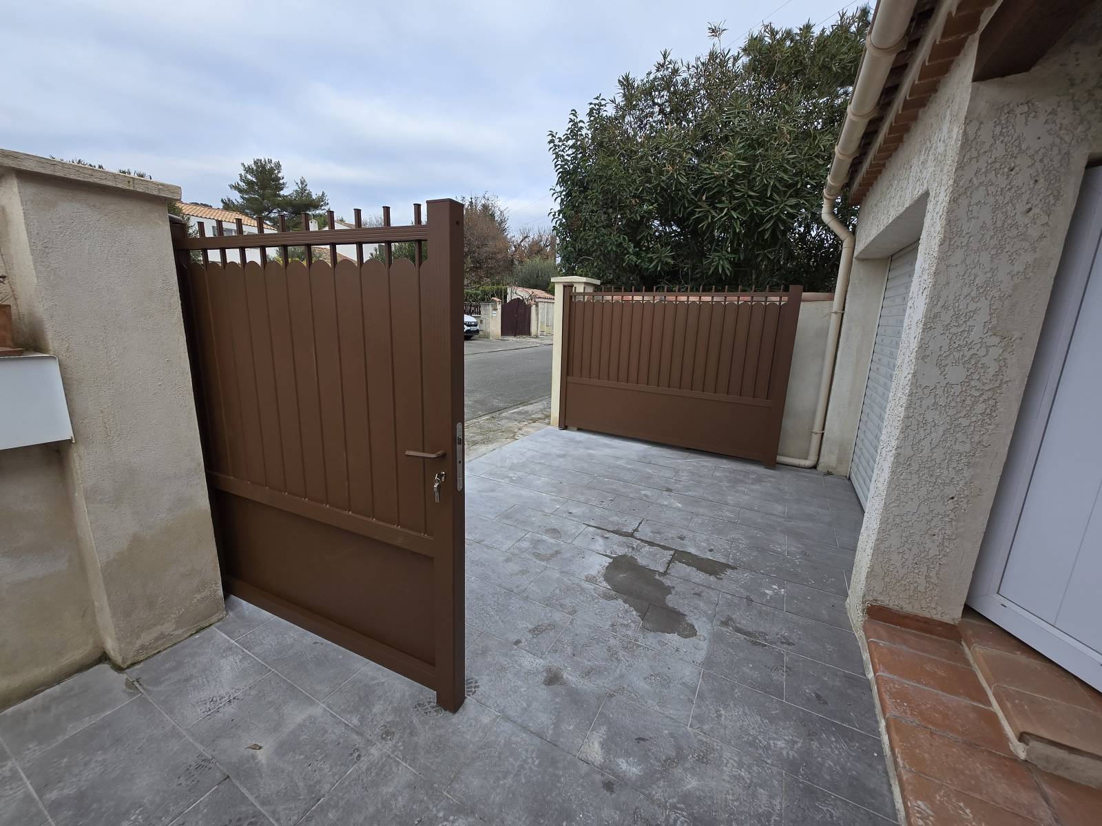 Portail battant 2 tiers, 1 tiers 