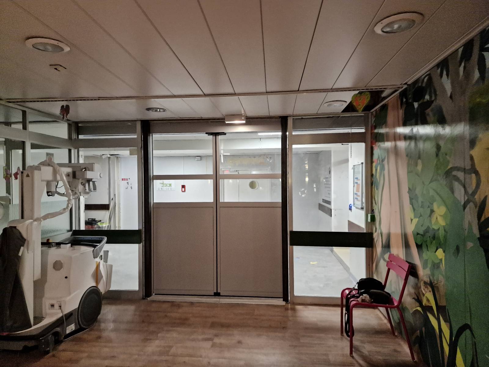 Porte automatique à 2 vantaux