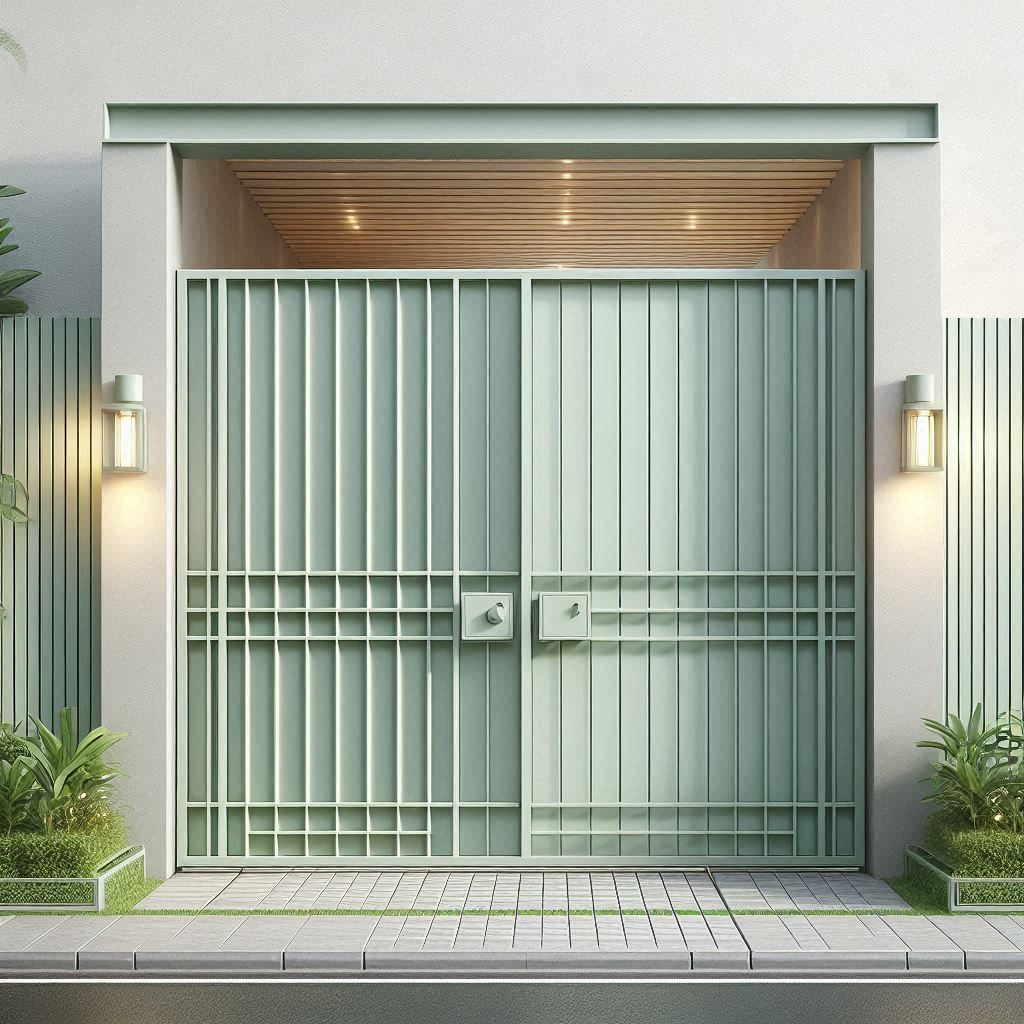 Portail battant de résidence