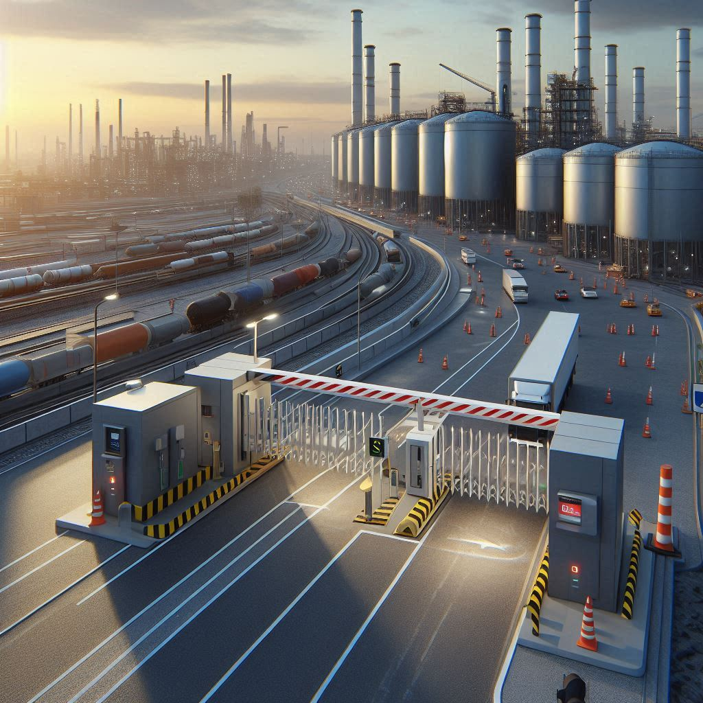 Barrière automatique pour site industriel