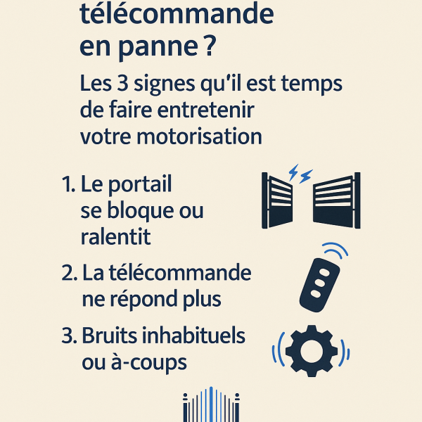 Portail bloqué, télécommande en panne ? Les 3 signes qu’il est temps de faire entretenir votre motorisation