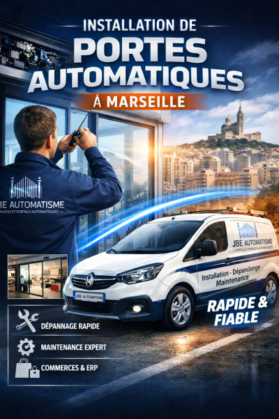 Installation ,réparation, dépannage et maintenance de portes automatiques à Marseille