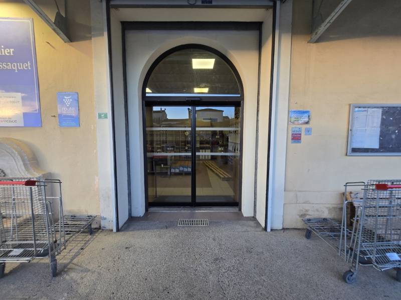 Après le remplacement d'une porte automatique Gilgen SLM par une Slide X à Trets